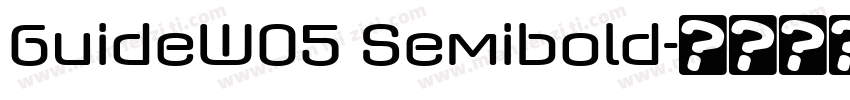 GuideW05 Semibold字体转换